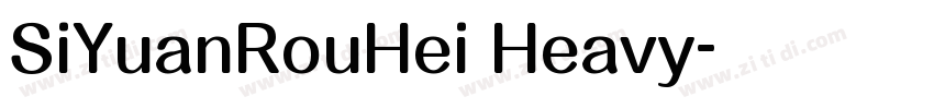 SiYuanRouHei Heavy字体转换 SiYuanRouHei Heavy字体转换